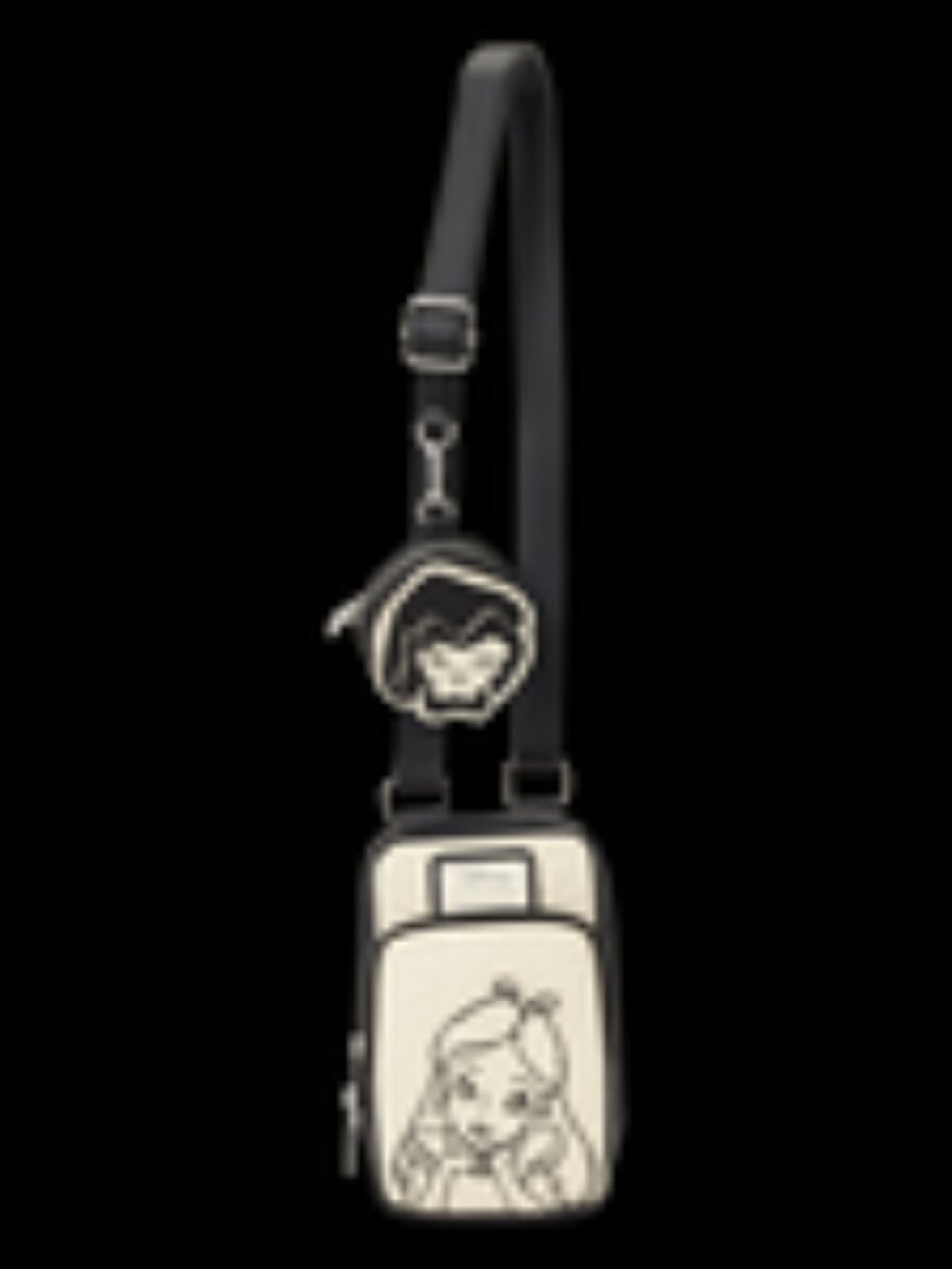Disney Alice in Wonderland Cell Phone Sling Crossbody Bag with Coin Bag